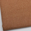 Close-up of coarse brown linen and cotton fabric texture.