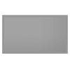 A rectangular silicone griddle mat cover in a solid gray color.
