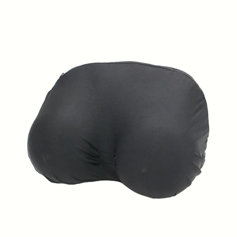 Black memory foam contour chest pillow designed for restful sleep.