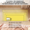 Diagram showing various dimensions for a non-slip absorbent floor mat, including sizes from 40x120cm to 80x180cm.