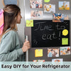 DIY magnetic fridge magnets used for organization and decoration