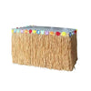 Tropical Raffia Grass Table Skirt for Luau & Beach Parties
