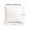 White throw pillow cover with no pillow core
