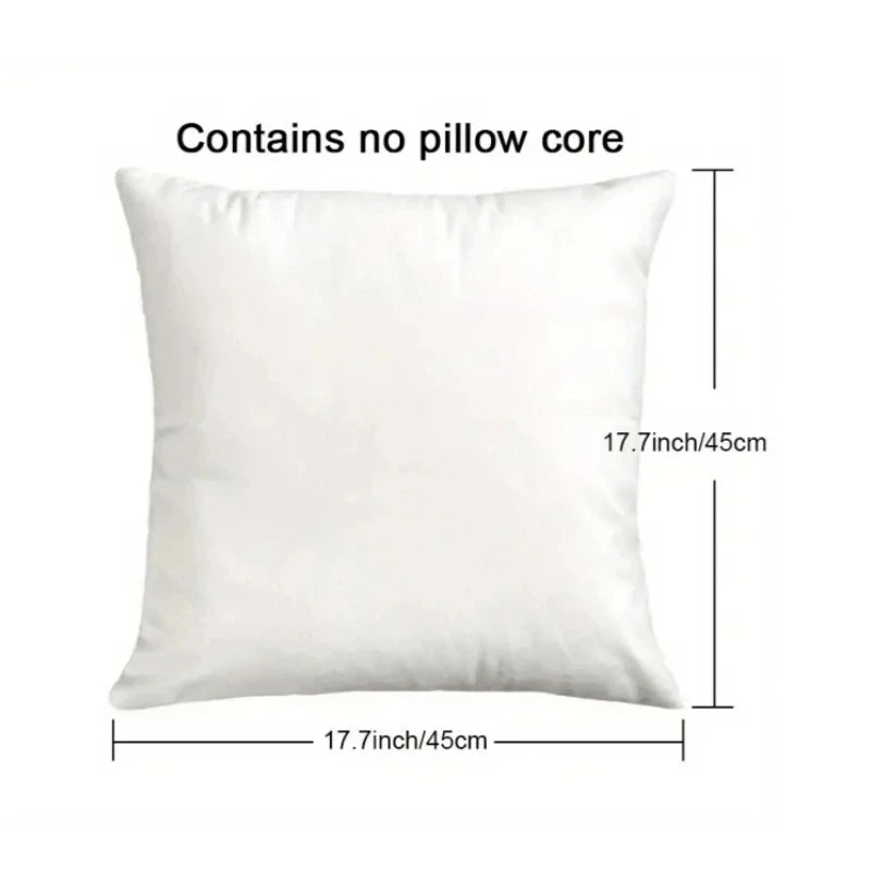 White throw pillow cover with no pillow core