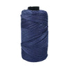 Spool of dark blue 1.5mm cotton silk thread for knitting and crafting