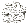 A collection of 100 gourd-shaped locking safety pins for knitting and sewing.