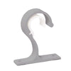 Gray heavy-duty curtain rod brackets and hooks for support