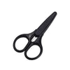 A pair of black precision craft scissors with a protective cap.