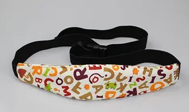 Black baby head and neck support pillow for stroller and car seat