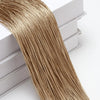 Golden metallic thread curtain tie-back for doors and windows