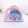 Pink foldable baby mosquito net sleeping tent with a honey baby design