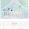 Foldable mosquito net canopy for infant cots with various mesh options