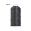 A spool of dark gray heavy duty nylon sewing thread labeled col.738.
