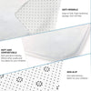 White anti-wrinkle, soft, and comfortable natural coconut fiber doormat for entrance decor