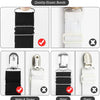Comparison of quality elastic bands showing differences in thickness, material, and metal vs. plastic clips.