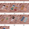 A grid showing ten different shades of plastic safety pins for hijab accessories, arranged in numbered groups.