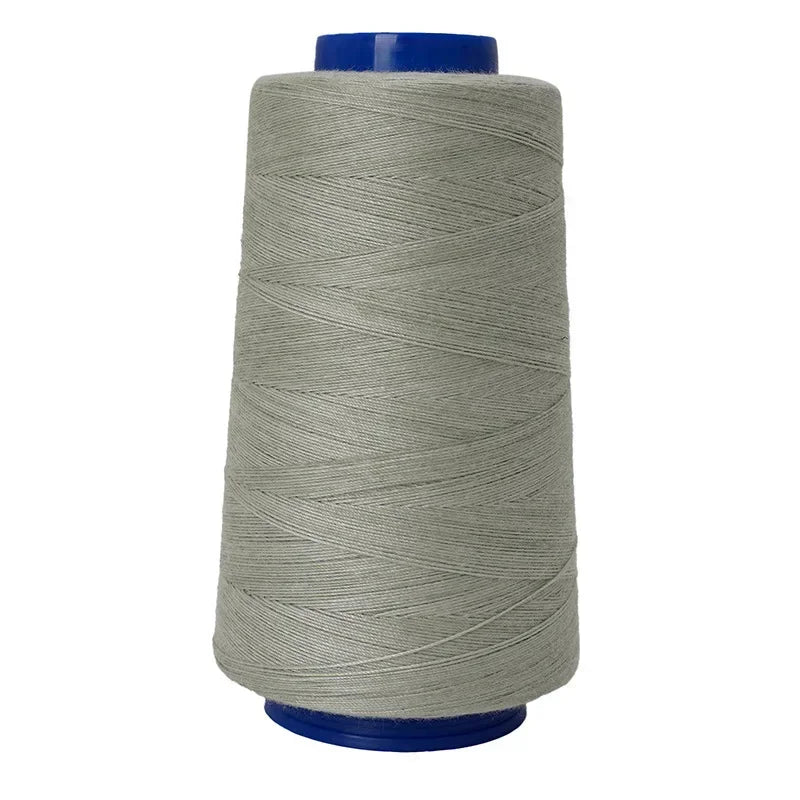 A roll of heavy-duty waterproof sewing thread with a blue core.