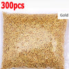Bag of 300 gold stainless steel eye screw pins for jewelry making