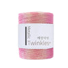 Spool of pink metallic Twinkles yarn for crafting