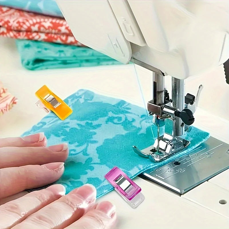 Colorful U-Shaped Sewing Clips for Fabric Edging and Crafts