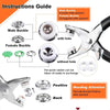 Metal Prong Snap Button Fasteners Set