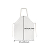White kitchen apron with a baking design and light beige straps
