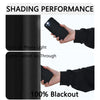 Demonstration of a 100% blackout curtain showing light blocking and shading performance.