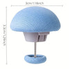 Light blue knitted silicone quilt clips set with a stand and dome shape