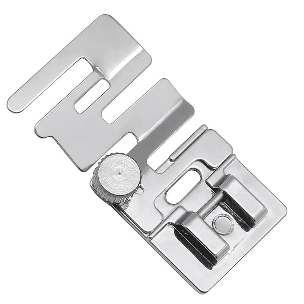 Silver stretch fabric presser foot for domestic sewing machines
