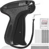 A black Stitch Gun clothing repair tool with a flexible cord and various needles.