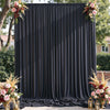 Burgundy Velvet-Look Polyester Backdrop Curtain