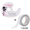 Roll of clear body and clothing tape for easy application on the go