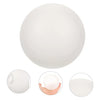 A white frosted threaded dome lampshade shown from above and a close-up of its texture.