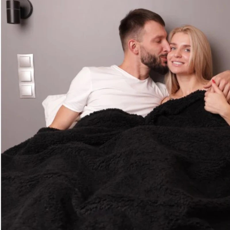 Cozy Waterproof Shaggy Blanket for Couples
