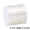 A spool of 0.7mm 100M lot crystal transparent elastic cord for jewelry making