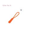 Orange replacement zipper pull, color no. 11, shown in a close-up view.