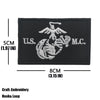 Black embroidered patch featuring the U.S. Navy Seal Team M.C. emblem.