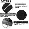 Black nylon corded waterproof and rainproof grill cover material details