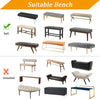 A collection of various suitable benches and seating options including wooden, metal, and upholstered designs.