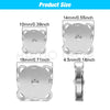 Various sizes of metal magnetic snap buttons for sewing, including 10mm, 14mm, and 18mm options.