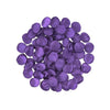A pile of 100 deep purple silk rose petals for weddings and events.