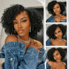 3-in-1 Kinky Curly Half Wig with Drawstring