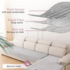 L-shaped corner flannel sofa cover featuring thick fabric, staple fiber warmth, and non-slip properties.