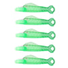A set of four clear green mini hand sewing needle threader kits.