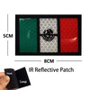 An IR Reflective Patch featuring a green, gray, and red design with an eagle emblem.