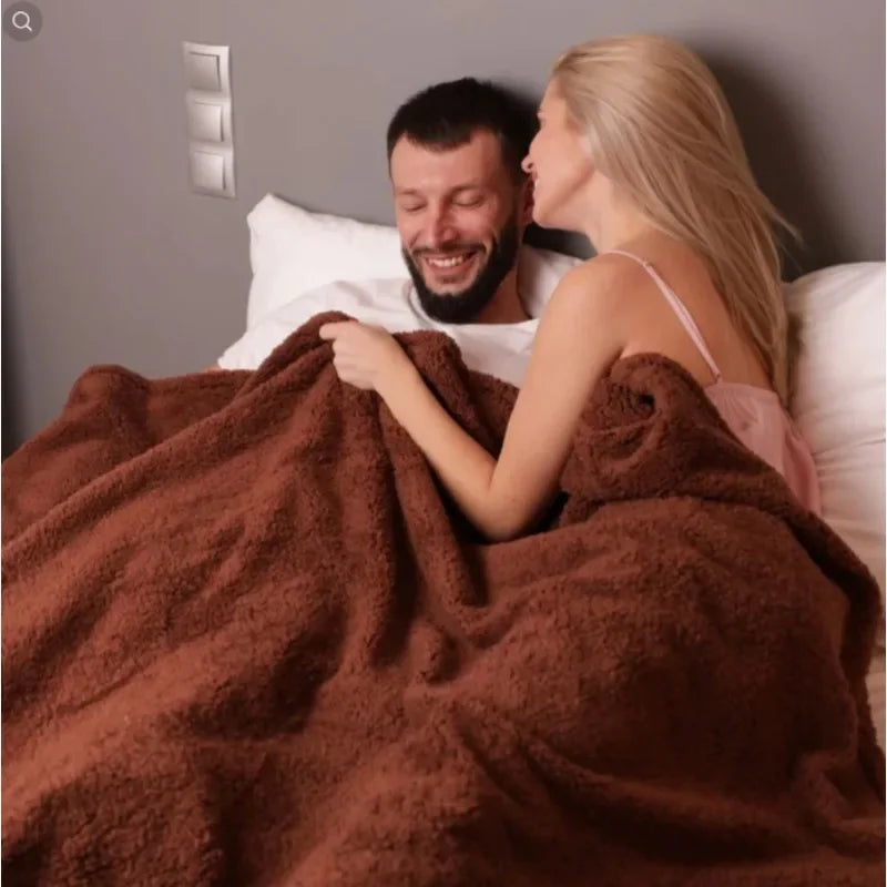 Cozy Waterproof Shaggy Blanket for Couples