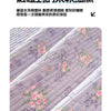 A luxury floral quilted bedspread featuring soft pink and purple tones with delicate floral embroidery.