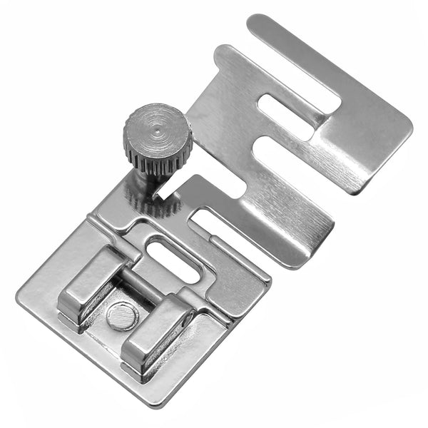 Silver stretch fabric presser foot for domestic sewing machines