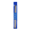 A set of 20cm stainless steel knitting needles packaged in a blue plastic case.