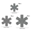 Eight reusable felt pot protectors shown in various sizes, including 26cm and 35cm versions.